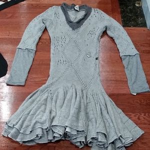 Just Cavalli/Roberto Cavalli gray knit dress